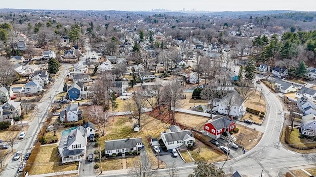 drone / aerial view featuring a residential view