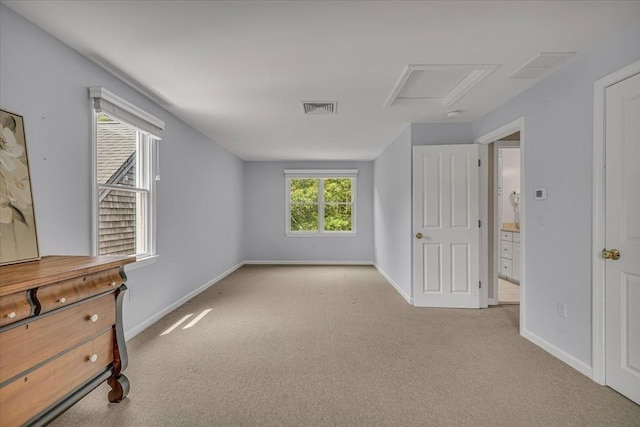 26 Sandy Meadow Way, Eastham, MA 02642 - unfurnished bedroom with light carpet and attic access