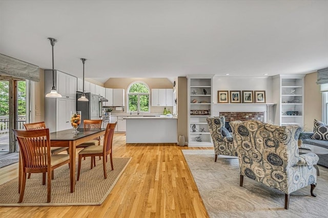 26 Sandy Meadow Way, Eastham, MA 02642 - dining space featuring light wood-style flooring