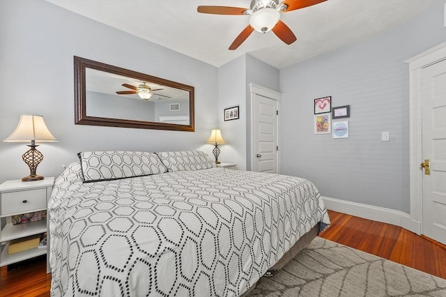 46 Converse Ave Unit 1, Malden, MA 02148 - bedroom featuring wood finished floors, baseboards, and ceiling fan