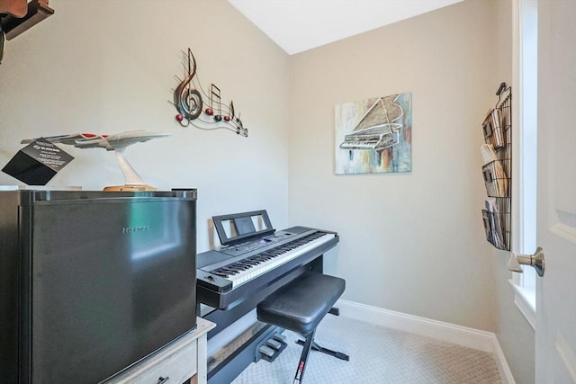 sitting room featuring baseboards