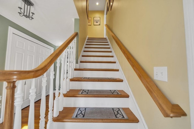 28 Sewall St, Shrewsbury, MA 01545 - stairway with wood finished floors