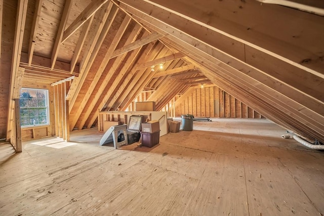 28 Sewall St, Shrewsbury, MA 01545 - unfinished attic with an upstairs landing