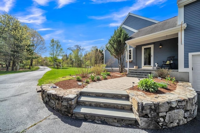 28 Sewall St, Shrewsbury, MA 01545 - view of grassy yard with covered porch
