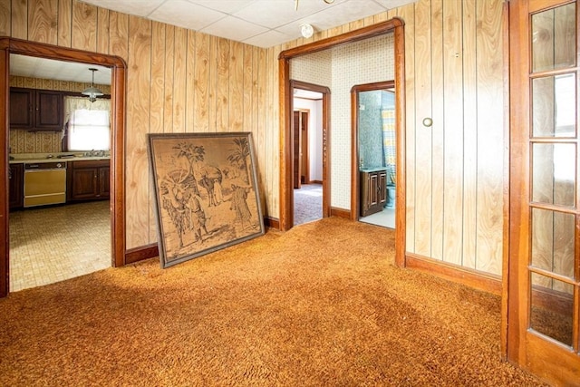 100 Weetamoe St, Fall River, MA 02720 - hall featuring carpet flooring