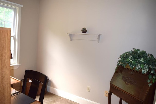 1820 Milk St, Dighton, MA 02715 - living area with carpet and baseboards