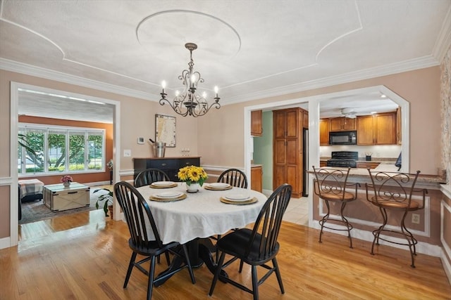 35 Michael Way Unit 29, Andover, MA 01810 - dining room featuring ornamental molding, light wood-style floors, and a chandelier
