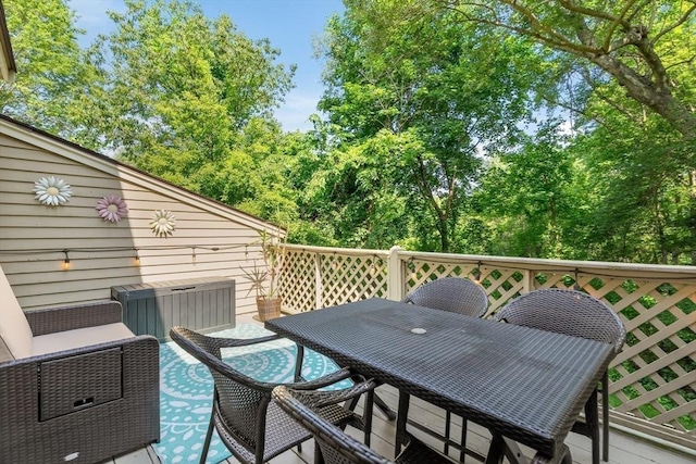 35 Michael Way Unit 29, Andover, MA 01810 - wooden deck with outdoor dining space