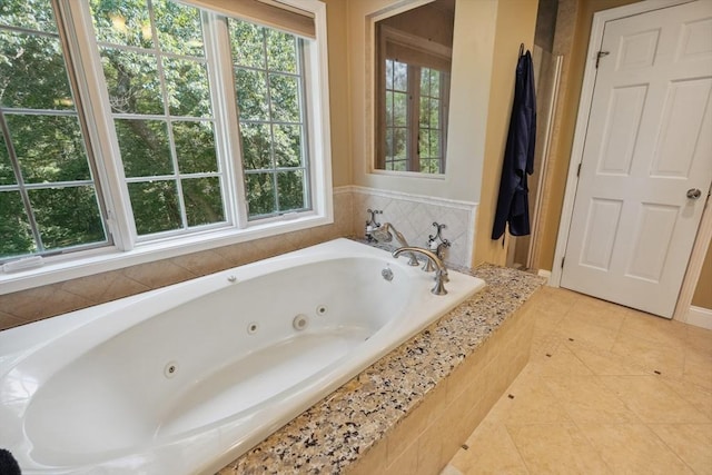 35 Michael Way Unit 29, Andover, MA 01810 - bathroom featuring a whirlpool tub and tile patterned flooring