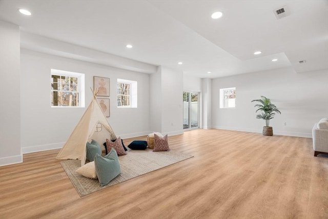 interior space featuring light hardwood / wood-style flooring