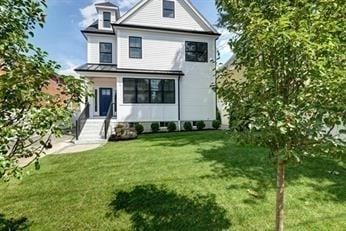 218 Hillside Ave Unit 218, Needham, MA 02494 - view of front facade with a front lawn