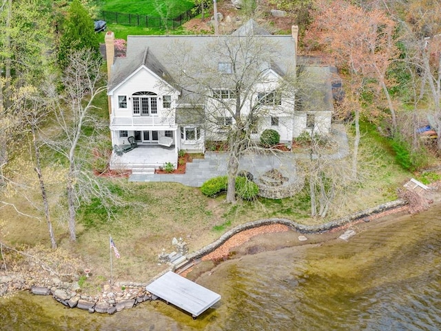 view of subject property