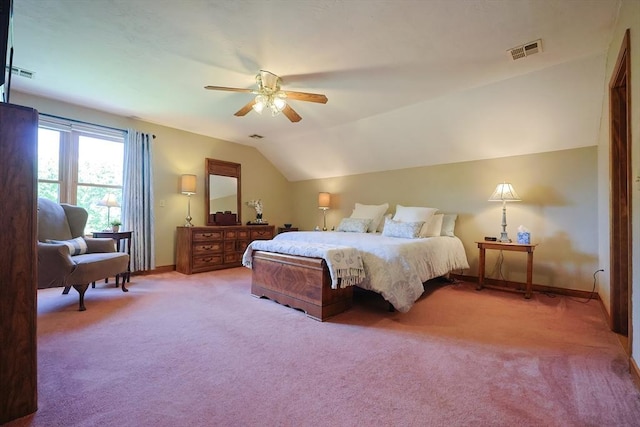 15 Amys Way, Franklin, MA 02038 - bedroom featuring carpet, vaulted ceiling, baseboards, and a ceiling fan