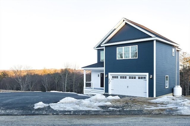 view of front of home with an attached garage