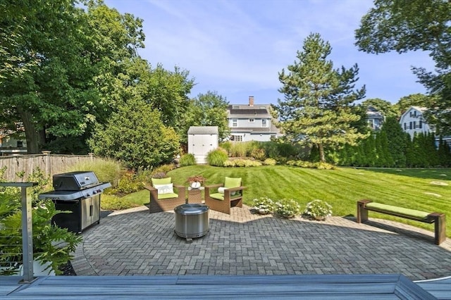 26 Sherwood Rd, Swampscott, MA 01907 - view of patio with a grill