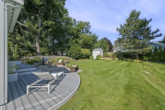 26 Sherwood Rd, Swampscott, MA 01907 - view of yard with a wooden deck and view of wooded area