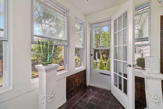 view of sunroom / solarium