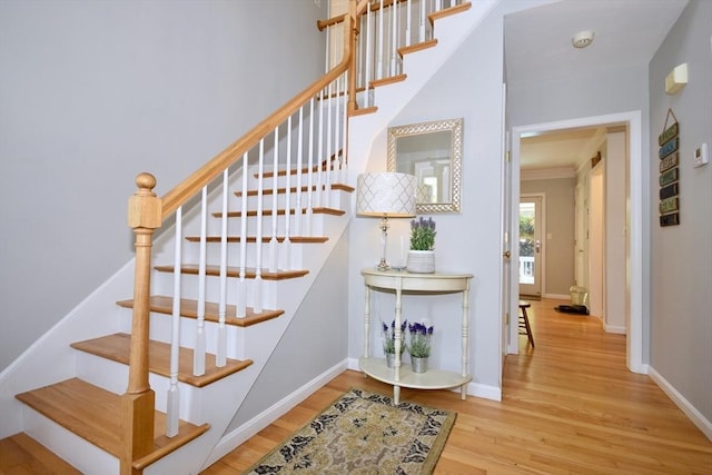 24 Sheppard Rd, Bourne, MA 02562 - stairs featuring wood finished floors and baseboards