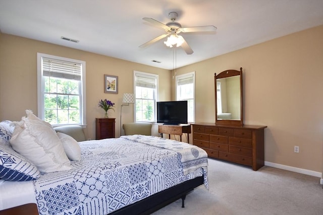 24 Sheppard Rd, Bourne, MA 02562 - bedroom with multiple windows, carpet floors, and a ceiling fan