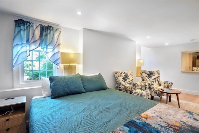 14 Lewis St, Hull, MA 02045 - bedroom featuring wood finished floors, baseboards, and recessed lighting
