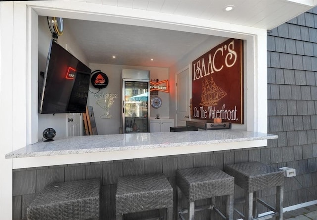 14 Lewis St, Hull, MA 02045 - bar with recessed lighting