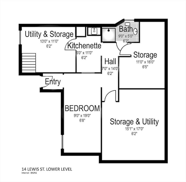 14 Lewis St, Hull, MA 02045 - property floor plan