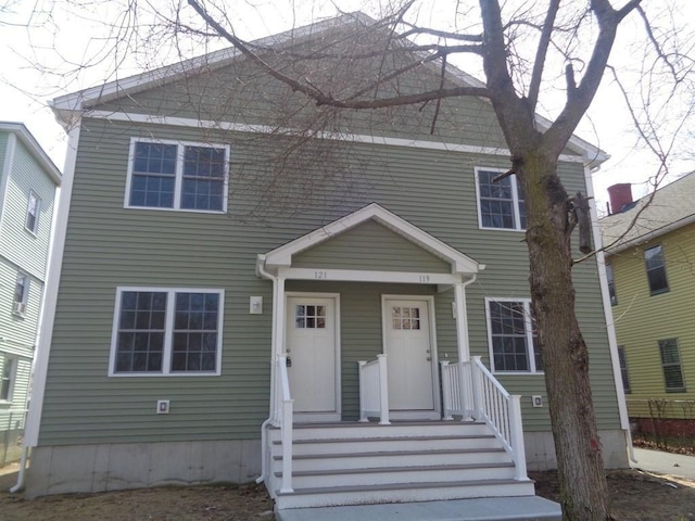 view of colonial inspired home