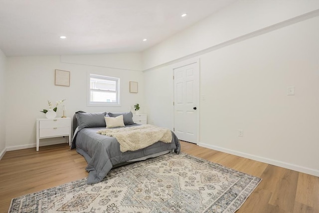 28 Custer St, Rockland, MA 02370 - bedroom with wood finished floors, lofted ceiling, baseboards, and recessed lighting