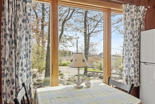 view of dining area