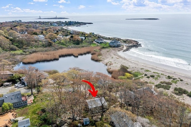 view of property location with a large body of water