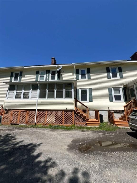 59 Carson Ave Unit 59, Clarksburg, MA 01247 - back of house featuring a chimney