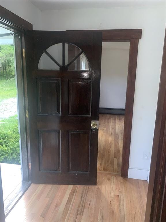 205 Gardner Rd, Hubbardston, MA 01452 - foyer entrance with light wood-type flooring