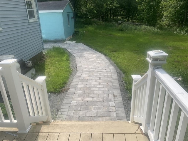 205 Gardner Rd, Hubbardston, MA 01452 - view of grassy yard featuring a storage unit