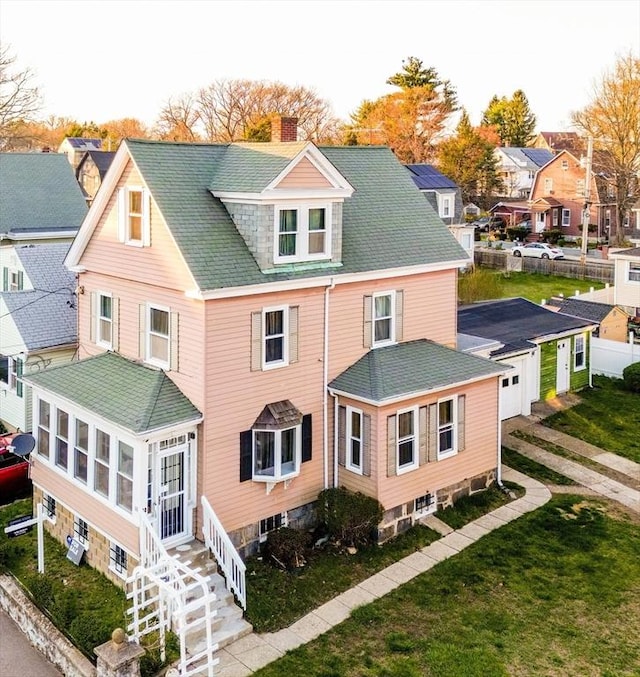 view of rear view of property