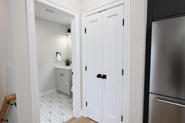 bathroom featuring vanity