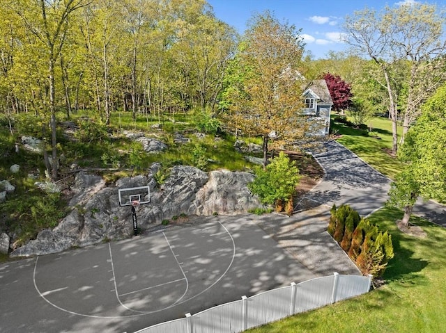 view of sport court