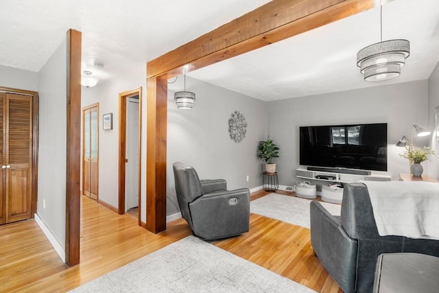 198 Edge Hill Rd, Sharon, MA 02067 - living room featuring light wood finished floors and baseboards