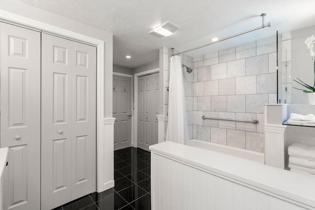 198 Edge Hill Rd, Sharon, MA 02067 - full bath featuring a tile shower and recessed lighting