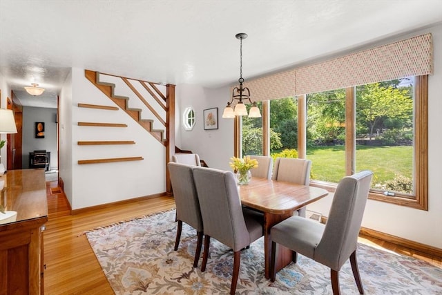 198 Edge Hill Rd, Sharon, MA 02067 - dining space featuring plenty of natural light, stairway, and light wood-style floors