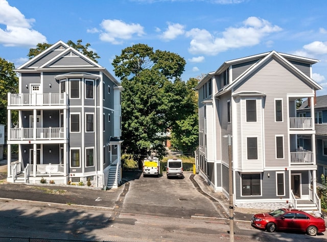 exterior space with a balcony