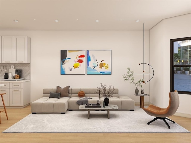 60 Stanley St Unit 102, Boston, MA 02125 - living room with light wood finished floors and recessed lighting