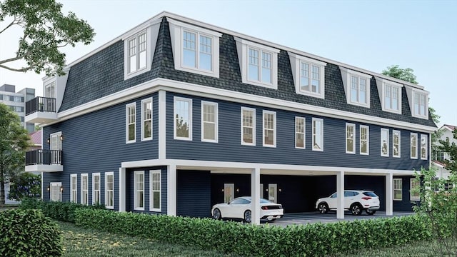 60 Stanley St Unit 102, Boston, MA 02125 - view of front of property featuring mansard roof and a shingled roof