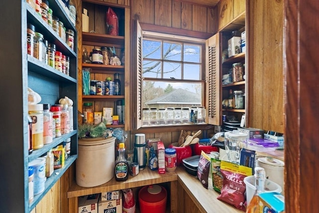 view of storage area