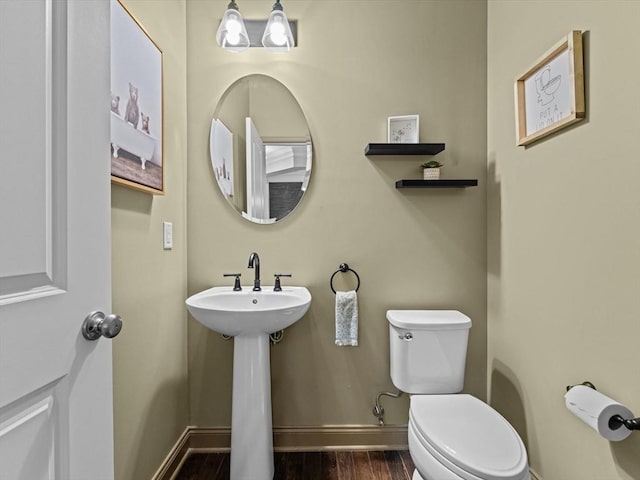 79 Townsend Blvd Unit 79, Westborough, MA 01581 - half bathroom featuring baseboards and wood finished floors