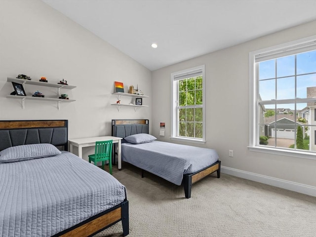 79 Townsend Blvd Unit 79, Westborough, MA 01581 - carpeted bedroom with lofted ceiling and recessed lighting