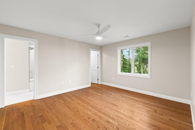 11 Olde Stable Ln, Easton, MA 02356 - empty room with ceiling fan and light wood-type flooring