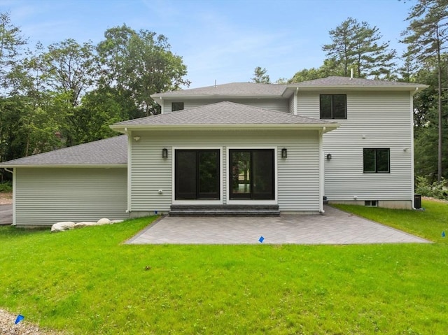 11 Olde Stable Ln, Easton, MA 02356 - back of property with a yard and a patio area