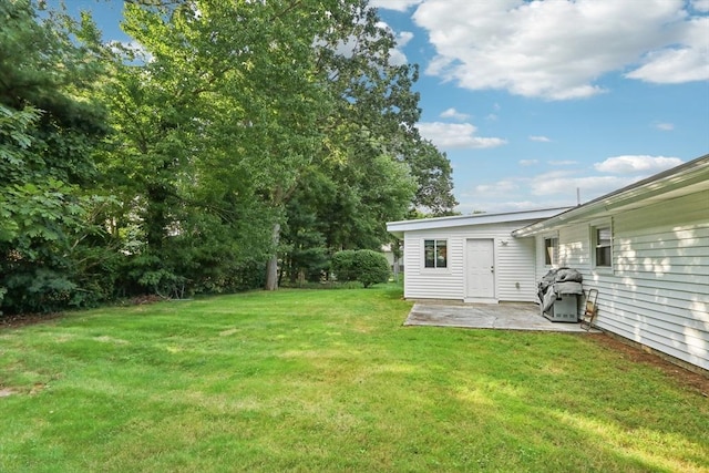 view of yard featuring a patio