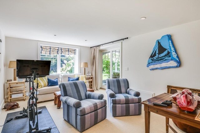 31 Moss Rd, Yarmouth, MA 02673 - living room with light colored carpet