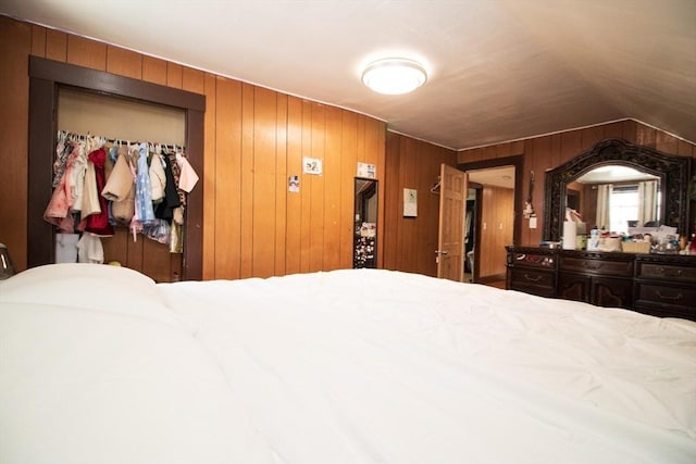 33 Cady St, Lowell, MA 01852 - bedroom with wooden walls